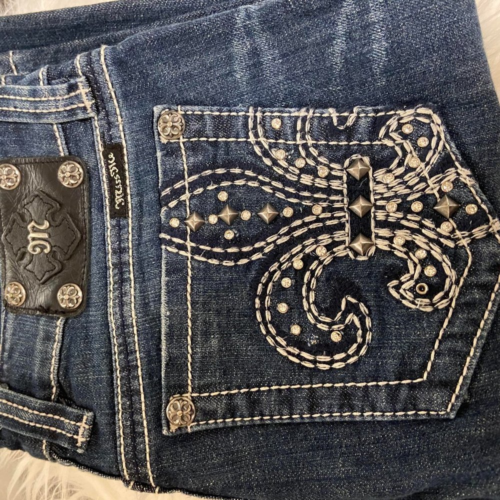 Miss Me Fleur de Lis Bootcut